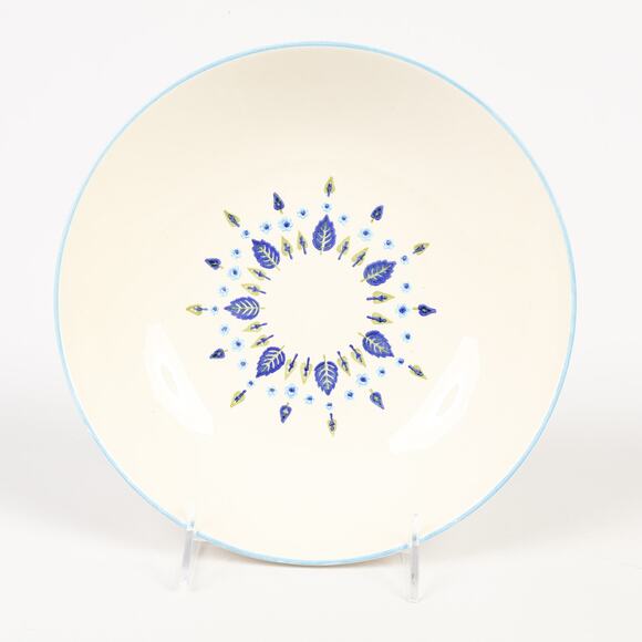 Marcrest Swiss Alpine Chalet Ceramic 9" Vegetable Bowl USA 1960s MCM NOS - Picture 2 of 8